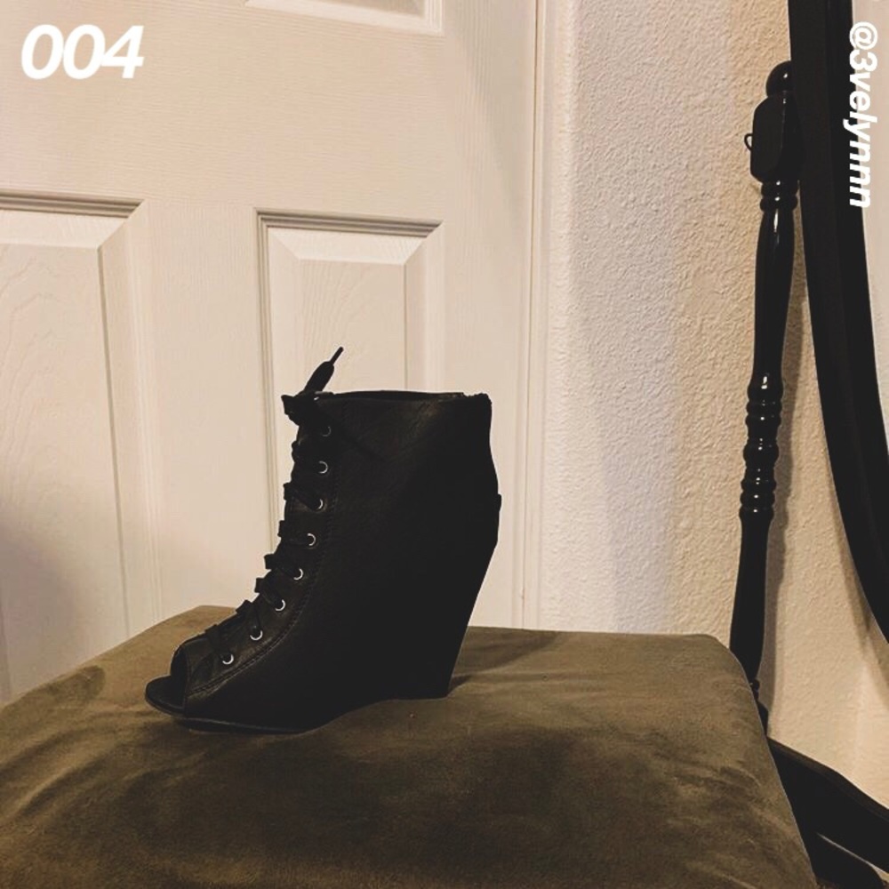 Open toe wedges